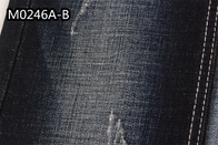 a tela da sarja de Nimes do Spandex do algodão 9.1Oz de 150cm para calças de brim veste a tintura do laço do Slub da hachura da roupa do tecido para camisas