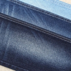 obscuridade da tela da sarja de Nimes do Spandex do poliéster do algodão 380gsm - azul com estiramento médio do Slub