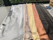 Revestimento de tecido de denim PU para mulheres jeans casaco cor prateada cor ouro azul cor rosa personalizado feito na China