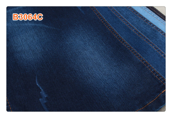 62/63" escuro 11oz super - o revestimento azul das mulheres da tela da sarja de Nimes rasgou calças de brim para homens