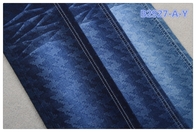 Azul colorido impresso da tela da sarja de Nimes do estiramento do algodão de 8,5 onças + escuro florais - +Blue azul