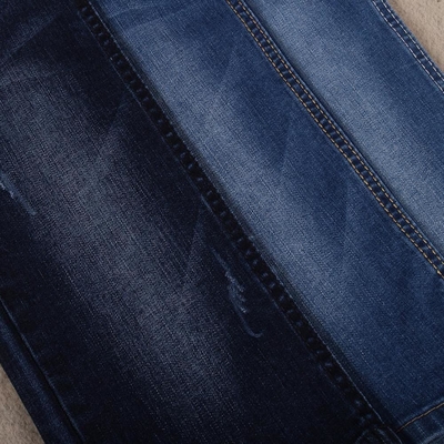 Tela 9.6oz 63" da sarja de Nimes da sarja do Spandex do poliéster do algodão largura