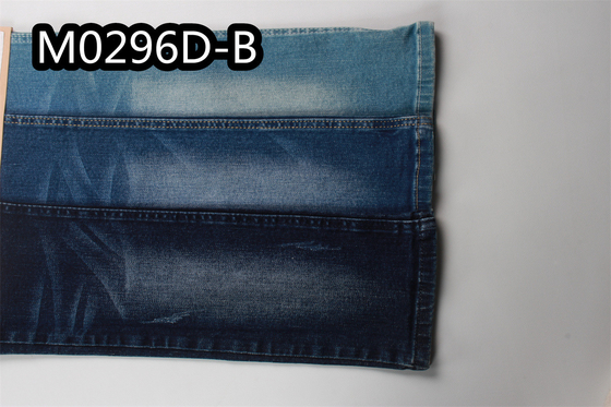 tela feita sob encomenda 58/59" regular da sarja de Nimes 10.1Oz escuro super - Spandex azul do algodão do Slub da urdidura