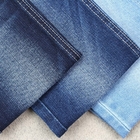 obscuridade da tela da sarja de Nimes do Spandex do poliéster do algodão 380gsm - azul com estiramento médio do Slub