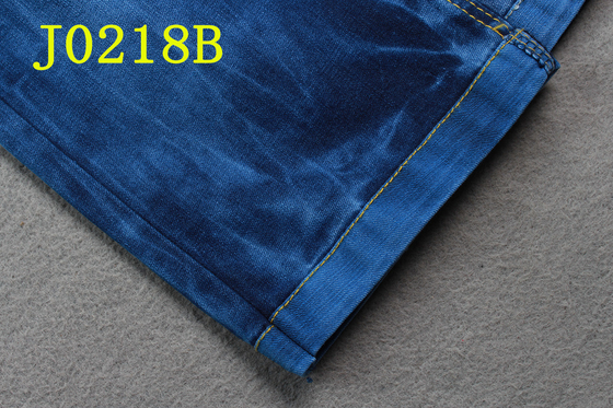 Tela da sarja de Nimes 9OZ com descolagem azul da parte traseira do Spandex do poliéster do algodão de Tencel 3/1 de sarja do assistente