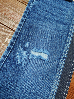 89%C 11%P 12.8OZ Homens Jeans sem alongamento Tecido Azul escuro