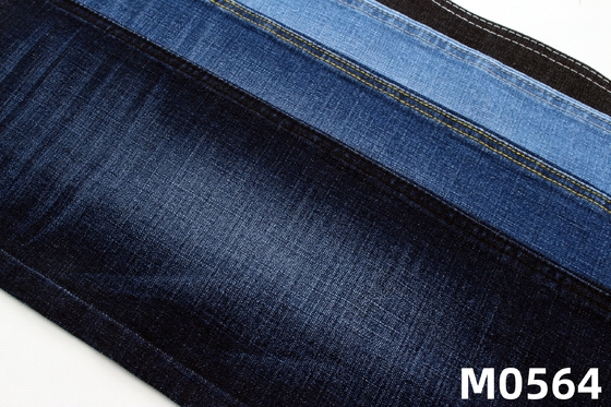 Cross Slub Style Stretch Denim Fabric With Dark Blue Woven Denim 62/63 Embalado em rolos