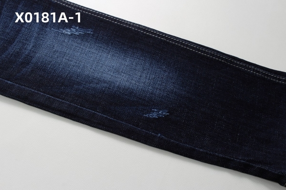 Gráfico 11 Oz Azul Crosshatch Slub Stretch Tecido Denim Para Jeans