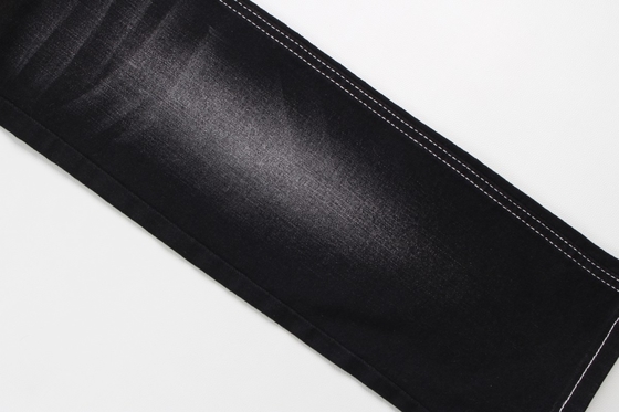 Venda quente de 10 oz de warp slub de alta estiragem traseira preta tecido de denim tecido para jeans