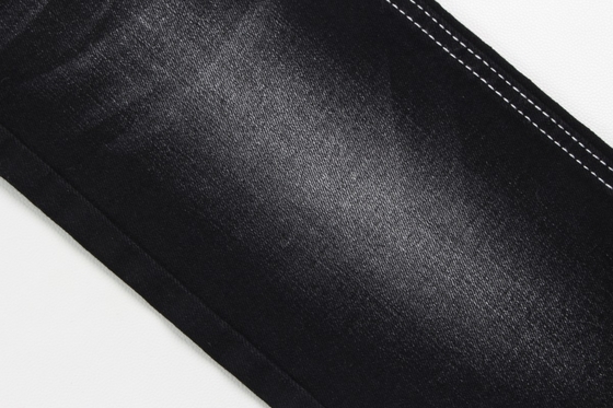 Venda quente de 10 oz de warp slub de alta estiragem traseira preta tecido de denim tecido para jeans