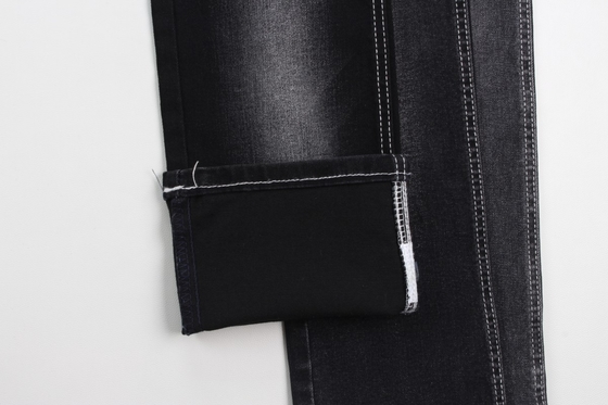 Venda quente de 10 oz de warp slub de alta estiragem traseira preta tecido de denim tecido para jeans