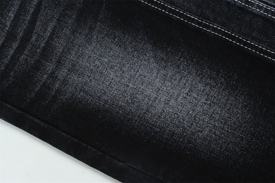 12oz Tecido preto de denim para homem jeans ou jaqueta traseira preta para jeans de marca