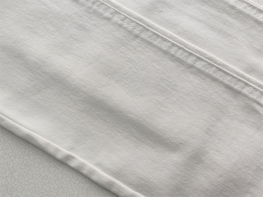 10oz PFD RFD tecido branco de denim para mulheres jeans de alta qualidade super estiramento branqueamento acabamento de fábrica da China weilong