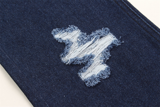 Tecidos de algodão 100% rígidos de denim azul escuro para fabricação de jeans