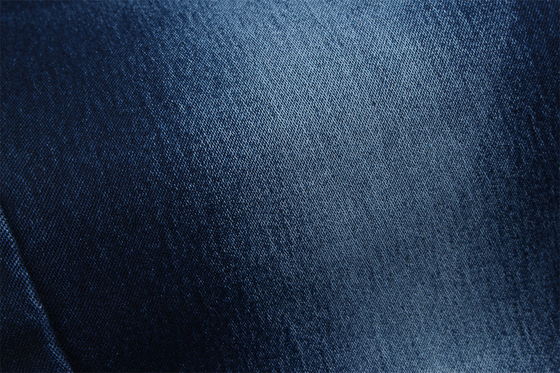 10.5 Oz Tecido de Denim Satinado Para Mulheres Jeans Alto Estiramento Super Azul Escuro