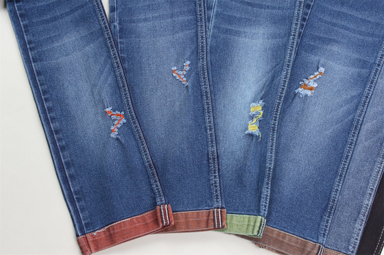 Grosso 10 oz Tecido de denim colorido na parte traseira para jeans