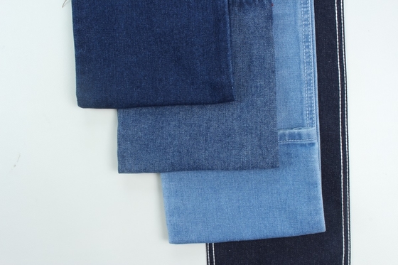 11 Oz 100% algodão azul escuro tecido rígido jeans denim