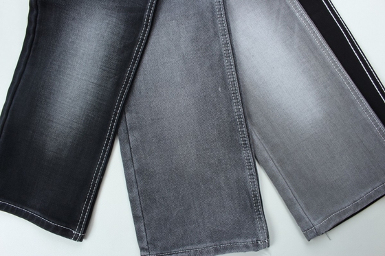 11.5 oz preto e colorido traseiro de camada dupla de tecido jeans denim