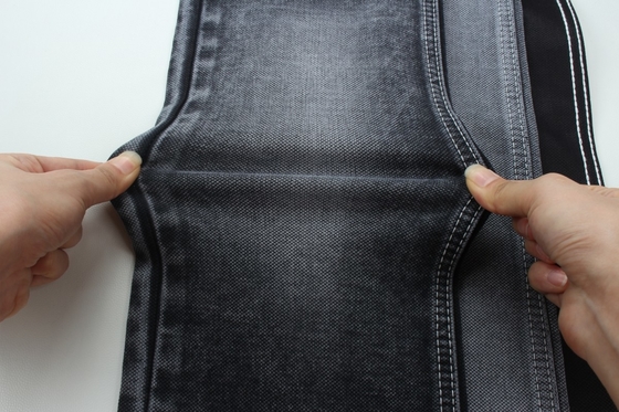 11.5 oz preto e colorido traseiro de camada dupla de tecido jeans denim