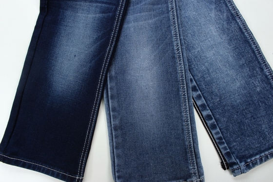 11.5 Oz Azul e Azul Lado traseiro Dupla camada Denim jeans Tecido