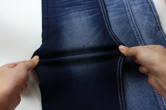 11.5 Oz Azul e Azul Lado traseiro Dupla camada Denim jeans Tecido