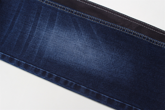 11-11.5 Oz Warp slub jeans tecido para homem jeans Mercerized Fleece traseiro preto alto alongamento para homem estilo de mercado da Índia