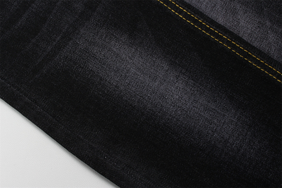 11 Oz Warp Slub Negro Denim Tecido Para Homem Jeans Alto Estiramento Índia Mercado Estilo Venda Quente