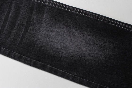 11 Oz Warp Slub Negro Denim Tecido Para Homem Jeans Alto Estiramento Índia Mercado Estilo Venda Quente