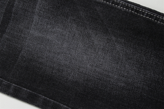 11 Oz Warp Slub Negro Denim Tecido Para Homem Jeans Alto Estiramento Índia Mercado Estilo Venda Quente