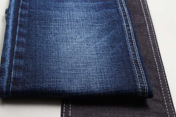 11.8 Oz Cross Slub Algodão Misturado Spandex Tecido Denim Azul Para Homem Jeans Estiramento Índia Mercado Estilo Desizing Fleecing