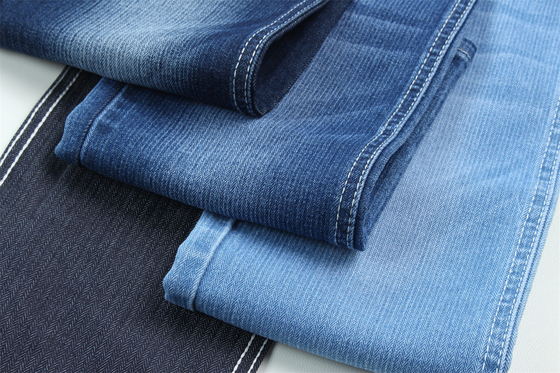 Novo tecido de denim Herringbone M0562D tecido de denim de alongamento baixo para jeans de moda