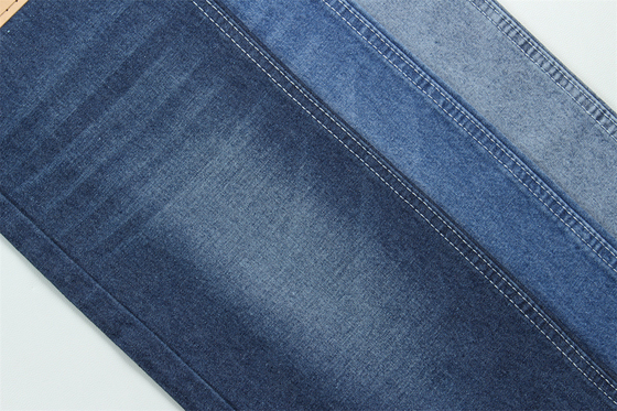 Tendência da moda reciclagem algodão tecido denim 100% reciclagem algodão 7 oz ecológico