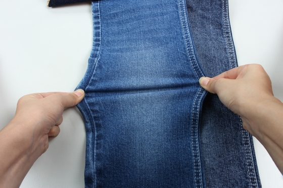 Algodão Spandex 11 oz Vermelho escuro Warp Slub Tecido Denim Jeans Tecido