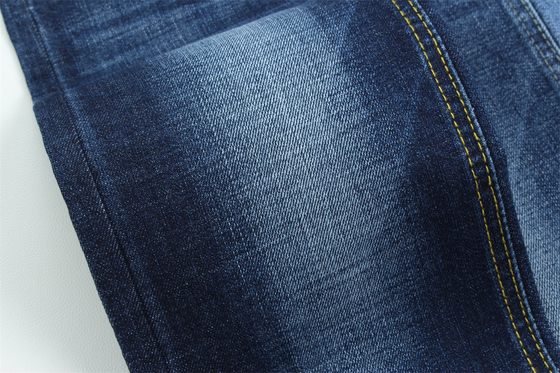 Crossshatch Slub High Stretch Cotton Polyester Spandex Denim Tecido Para Homens Jeans