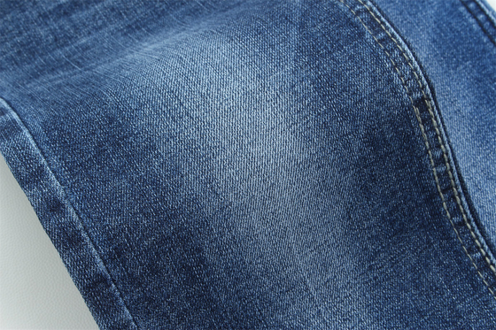 Crossshatch Slub High Stretch Cotton Polyester Spandex Denim Tecido Para Homens Jeans