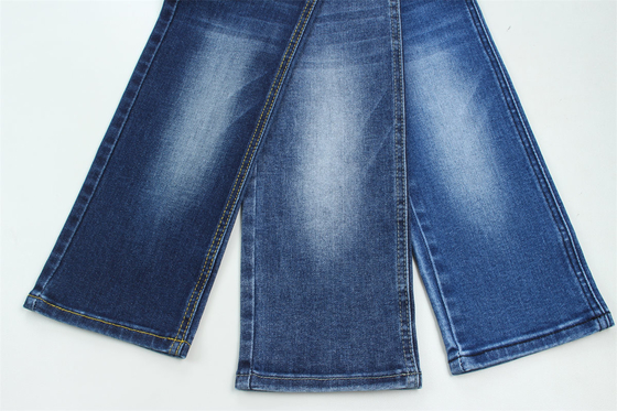 Tecido de algodão de poliéster de duplo núcleo, espandêx, jeans de denim