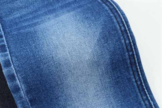 Tecido de algodão de poliéster de duplo núcleo, espandêx, jeans de denim