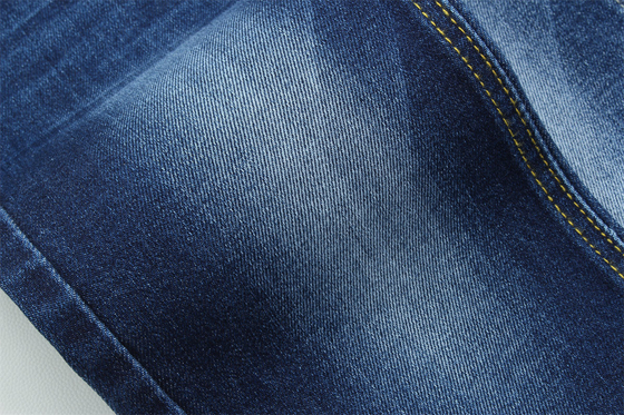 Tecido de algodão de poliéster de duplo núcleo, espandêx, jeans de denim