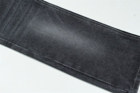11.5oz Denim Tecido rígido 56%C 44%P Preto E Negro Lado de trás Para Estilo de Marca Jeans Estilo Amigo de Garoto Soft Touch