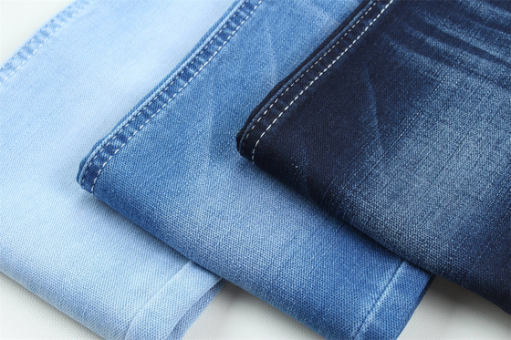 10 Uma vez Dobby algodão poliéster spandex estiramento Jacquard denim tecido para jeans