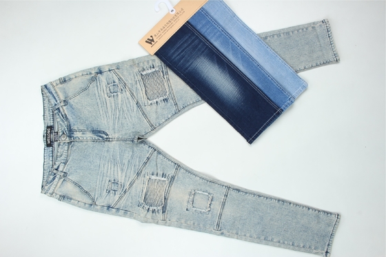 190Cm Largo Anel Slub Estiramento Tecido Denim Para Homens Jeans