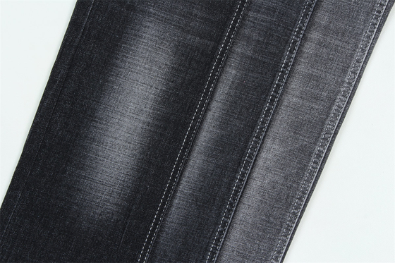 190 Cm Anel Slub Enxofre Preto Estiramento Tecido Denim Para Homens Jeans