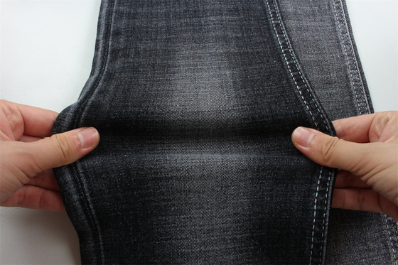 190 Cm Anel Slub Enxofre Preto Estiramento Tecido Denim Para Homens Jeans