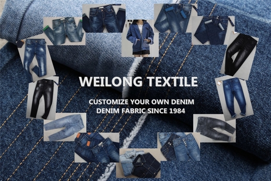 Popular 9 Oz algodão poliéster denim tecido Jean tecido têxtil