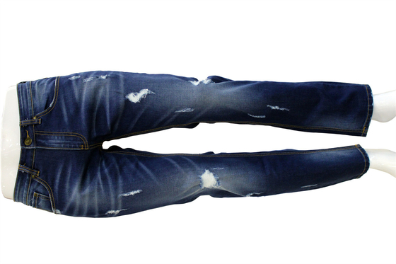 Algodão poliéster rayon elastano estiramento tecido denim para homens jeans