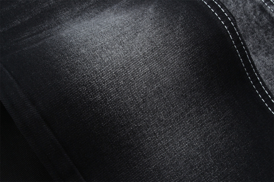 190cm 13oz preto preto algodão poliéster rígido tecido denim para jeans