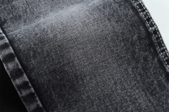 190cm 13oz preto preto algodão poliéster rígido tecido denim para jeans