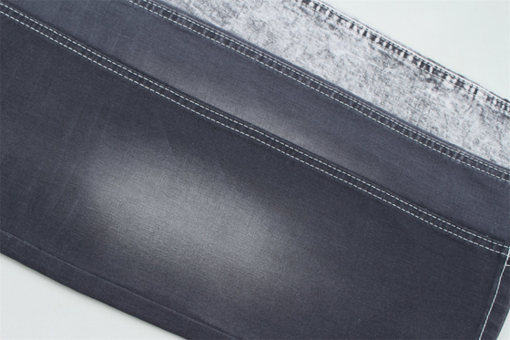 Tecido de denim de cor cinza escura para jeans