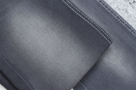 Tecido de denim de cor cinza escura para jeans