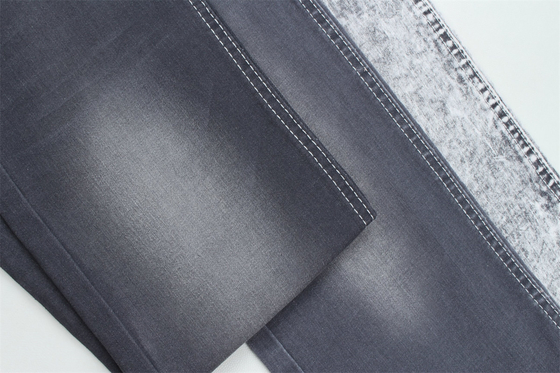 Tecido de denim de cor cinza escura para jeans